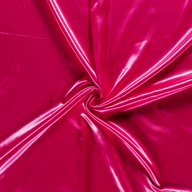 Satijn stof Effen Fuchsia