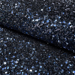 Velvet Sequins Unicolour Navy