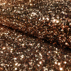 Velvet Sequins Unicolour Bronze