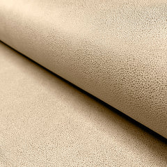 Suede leather foiled Unicolour Beige