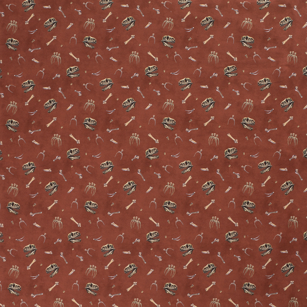 French Terry fabric Brique matte 