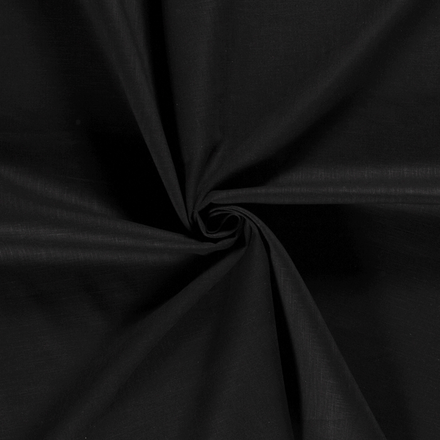 Linen fabric Black 