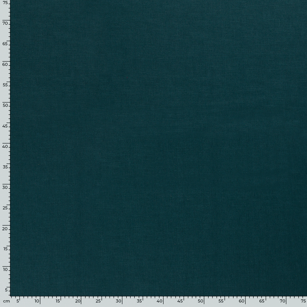 Linen fabric Unicolour Petrol