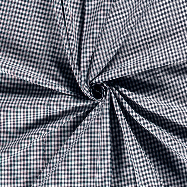 Cotton Poplin fabric Navy yarn dyed 