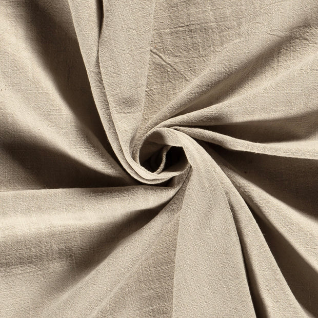 Lin tissu Unicolore Gris clair