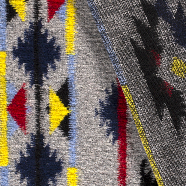 Heavy Knit fabrik Abstrakt gebürstet 