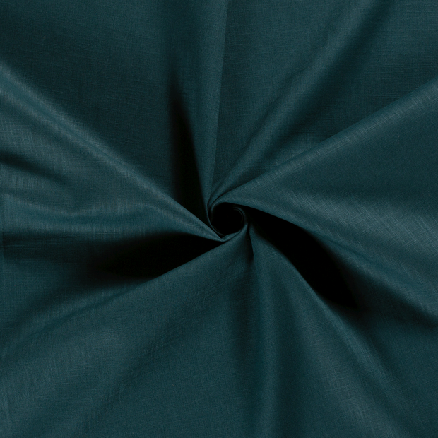 Linen fabric Petrol 