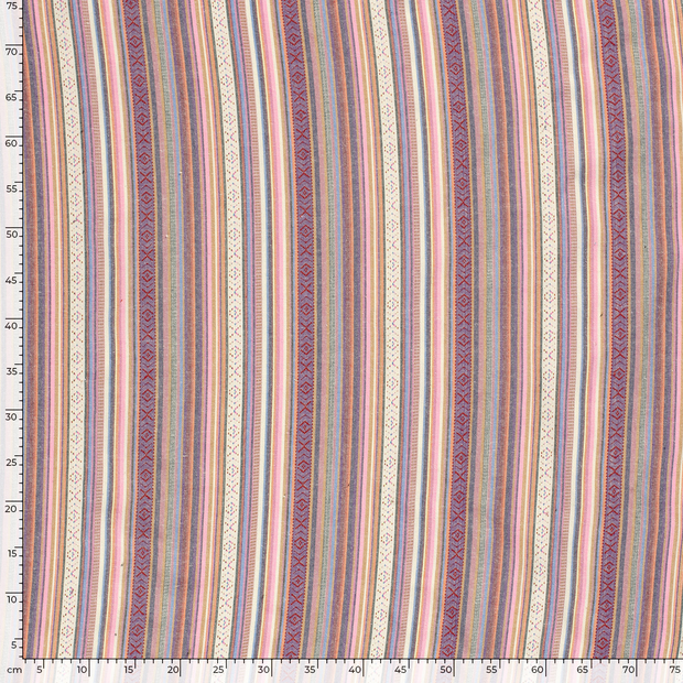 Jacquard fabrik Streifen Mehrfarbig