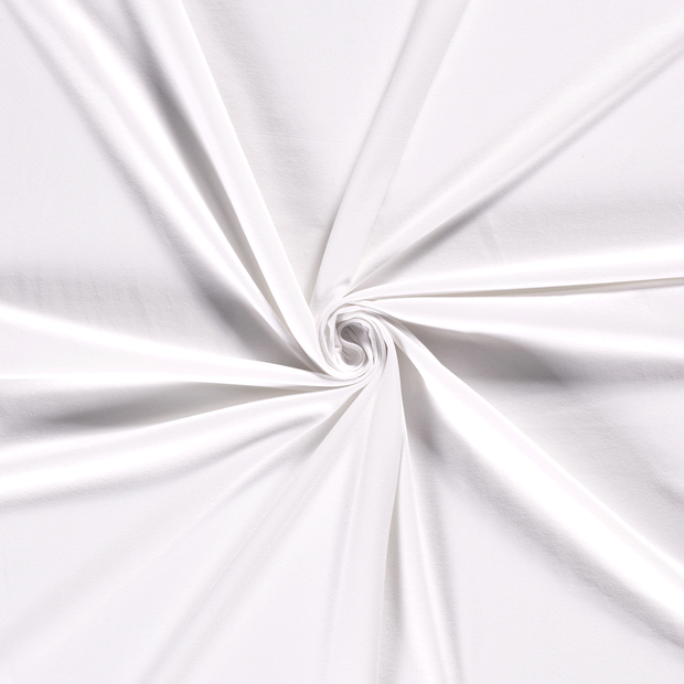 Jersey fabric Optical White recycled 