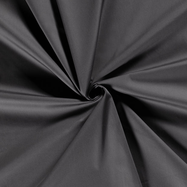 Cotton Poplin fabric Dark Grey 