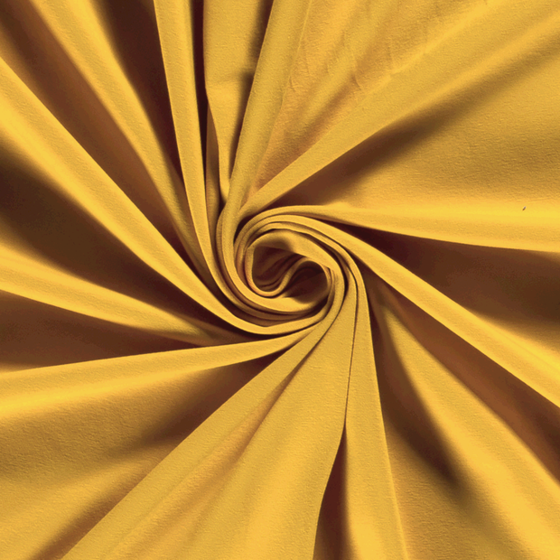 Jersey fabric Unicolour Butter Yellow
