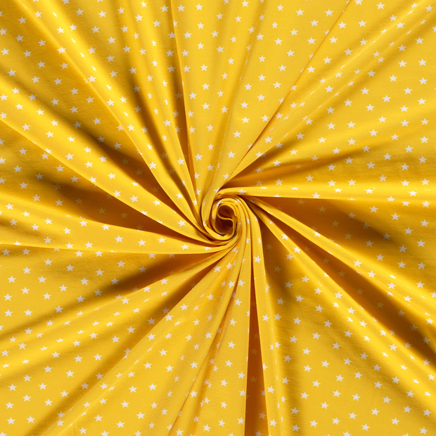 Jersey fabric Yellow printed 