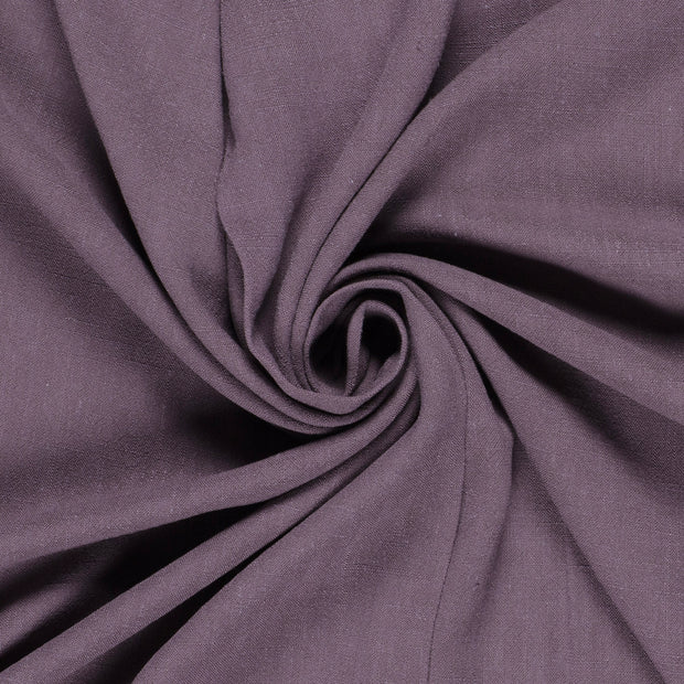 Woven Viscose Linen fabric Unicolour Lila