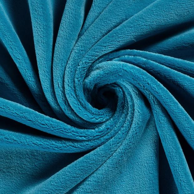Wellness Fleece fabrik Uni Aqua