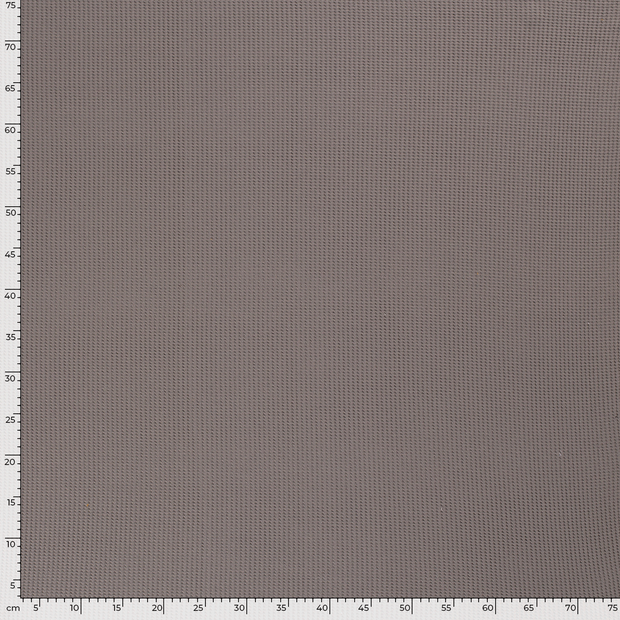 Gestrickter Waffel fabrik Uni Taupe Grau