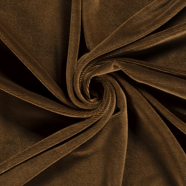 Velvet fabric Rib Khaki Green