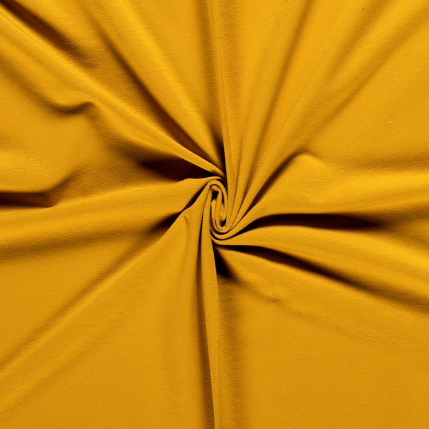 French Terry tissu Unicolore Ocre
