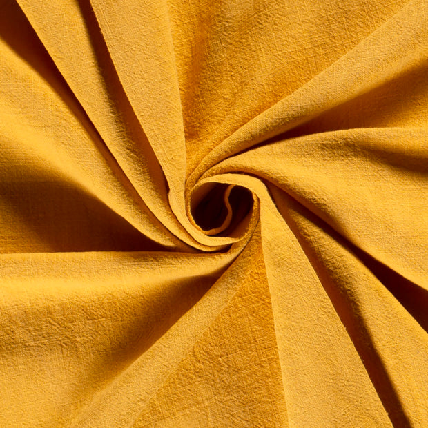 Linen fabric Unicolour Oker