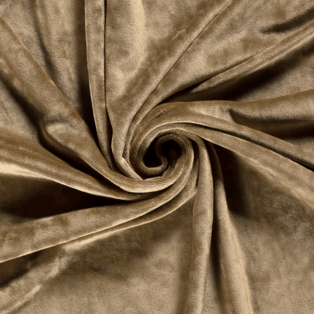 Velvet fabric Unicolour Khaki Green