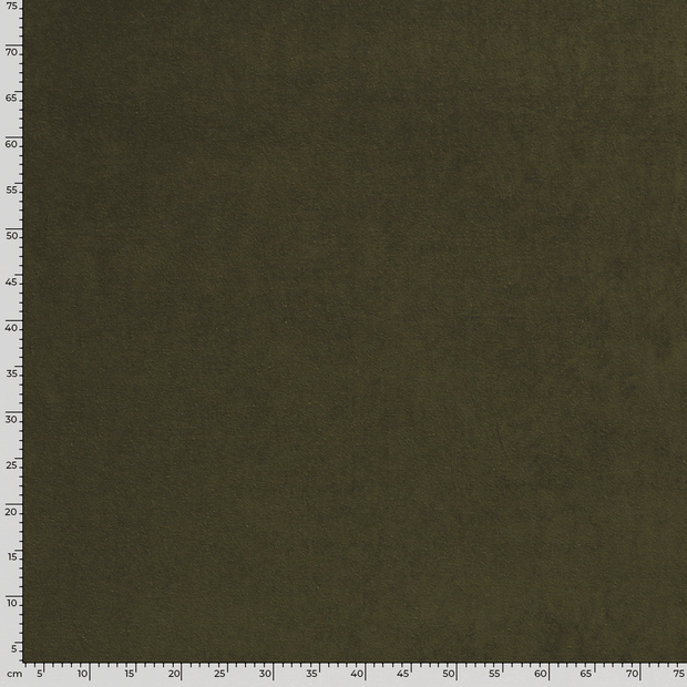 Frottee-Stretch fabrik Uni Khaki-Grün
