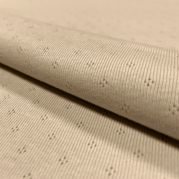 Pinpoint fabric Unicolour Beige