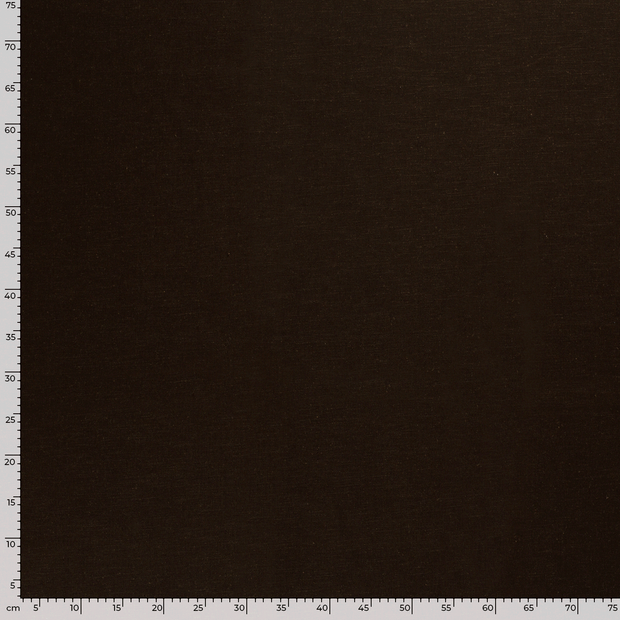Lin tissu Unicolore Marron Foncé