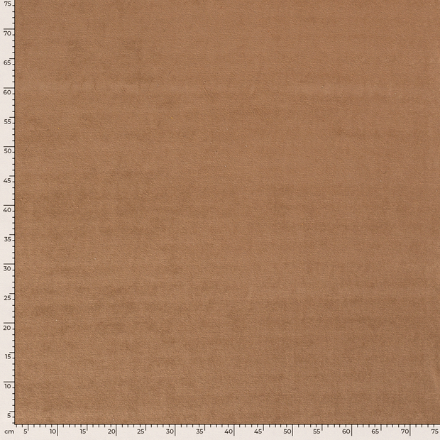 Stretch terry fabric Unicolour Nutmeg