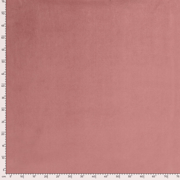 Nicky velours fabric Unicolour Old Pink