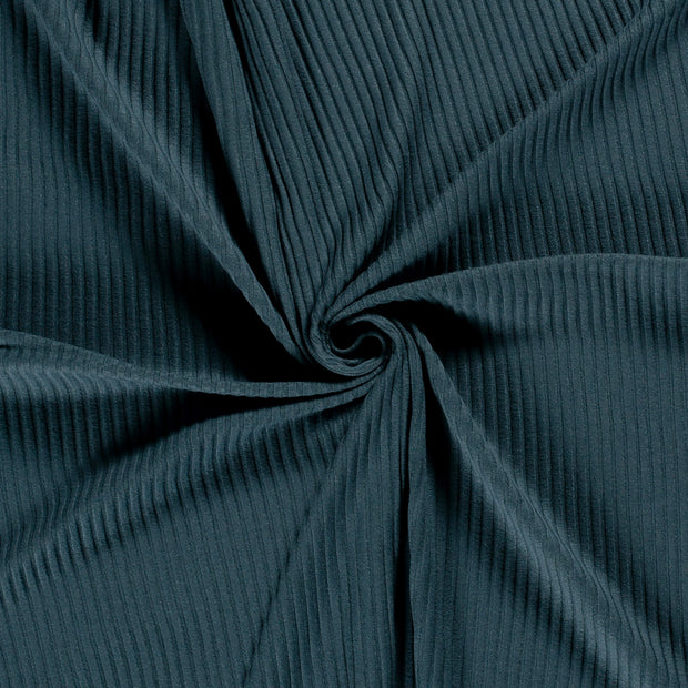 Rib Jersey fabric Indigo 
