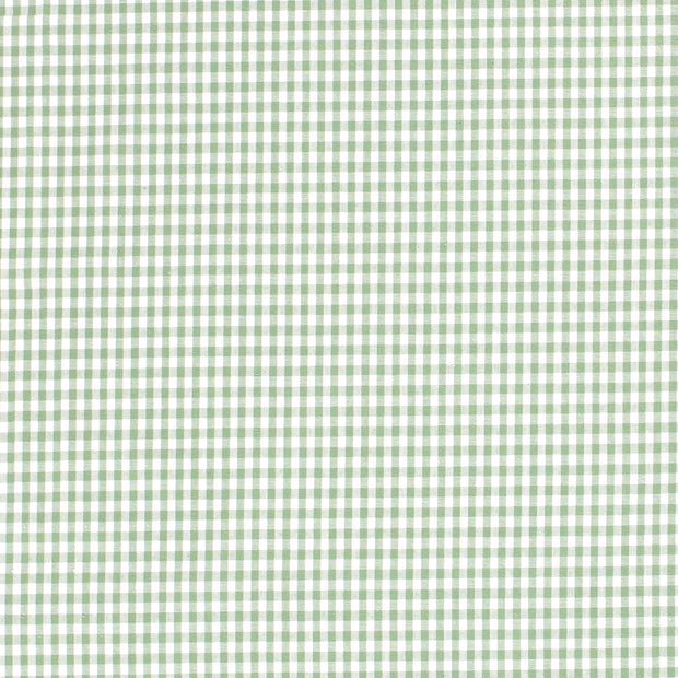 Cotton Poplin fabric Checks Mint