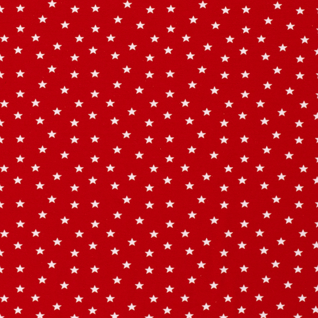 Jersey fabrik Sterne Rot