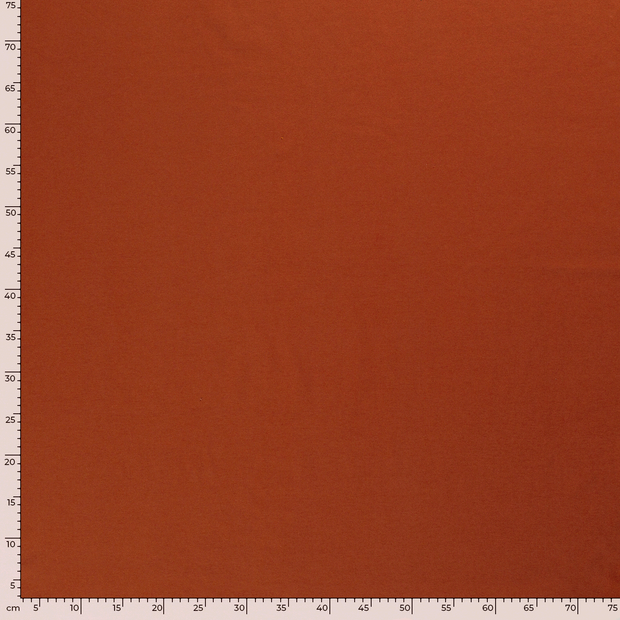 Jersey fabric Unicolour Brique