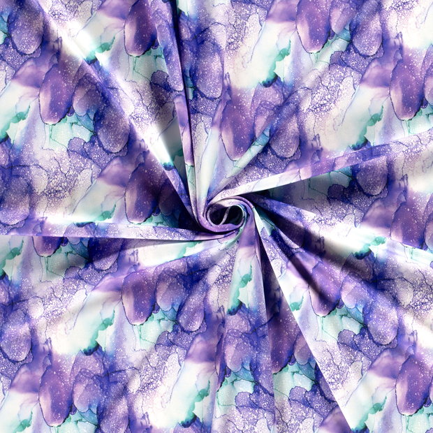 Sportswear Jersey fabric Purple digital printed 