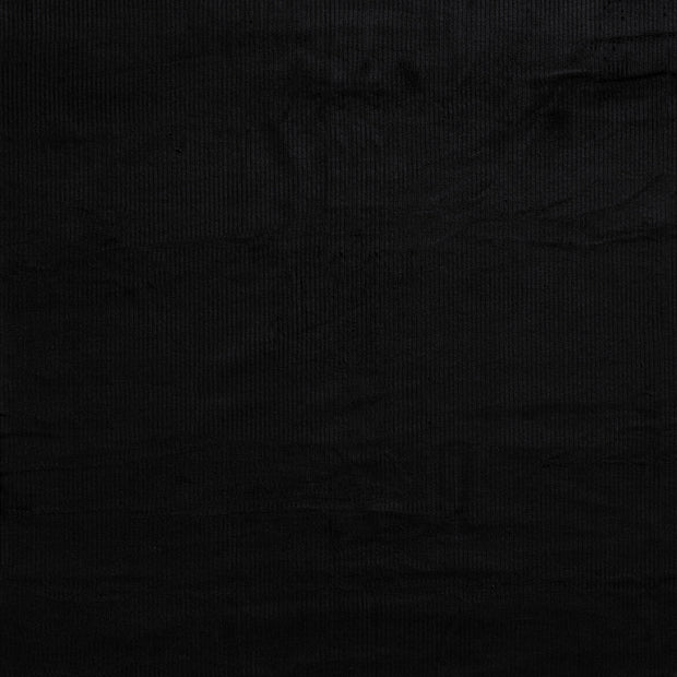 Jumbo Cord Stretch 6w fabric Black matte 