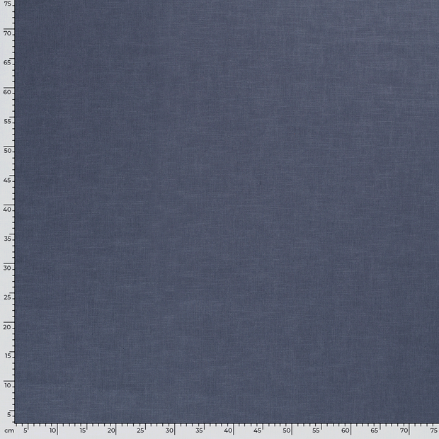 Linen fabric Unicolour Indigo