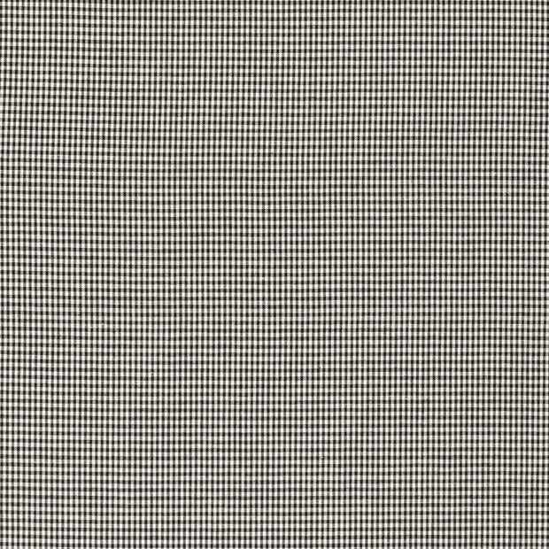 Cotton Poplin fabric Checks Black