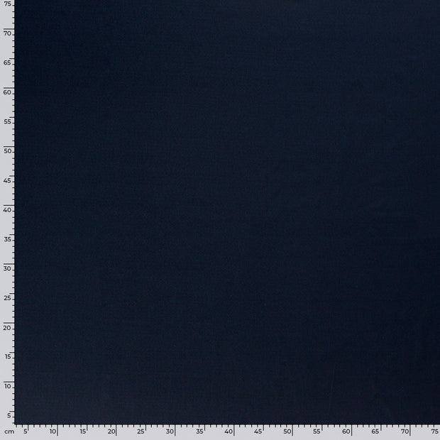Satin Stretch fabrik Uni Marine