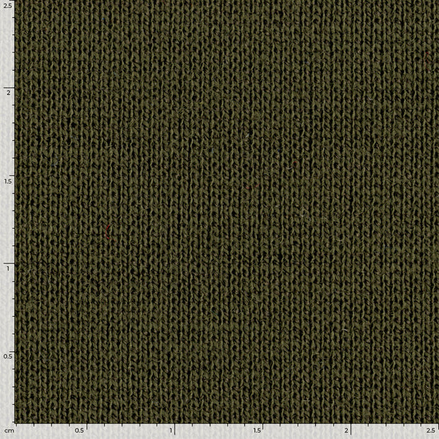 Punta di Roma fabric Unicolour Khaki Green