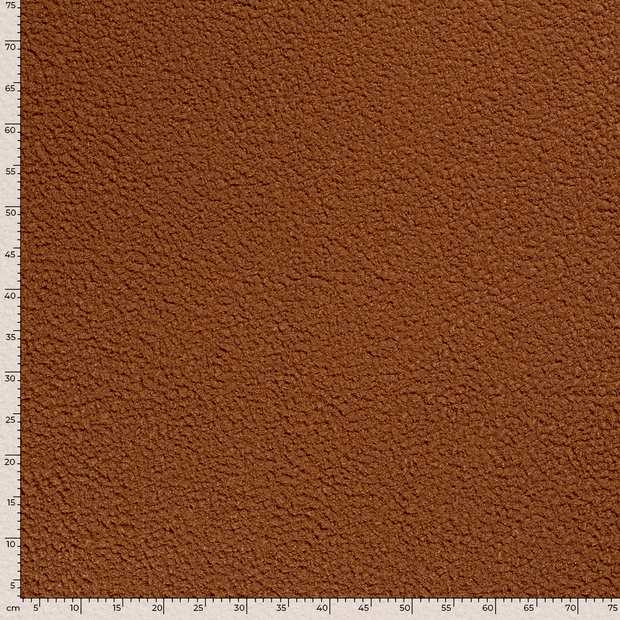 Bouclé fabric Unicolour Brique