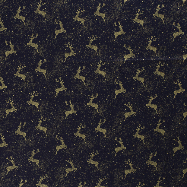 Cotton Poplin fabric Navy 