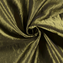 Taffeta crushed Unicolour Olive Green