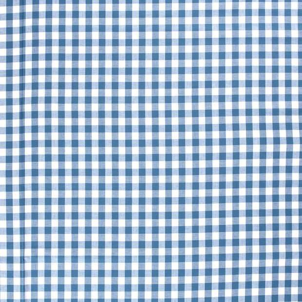 Cotton Poplin fabric Indigo matte 