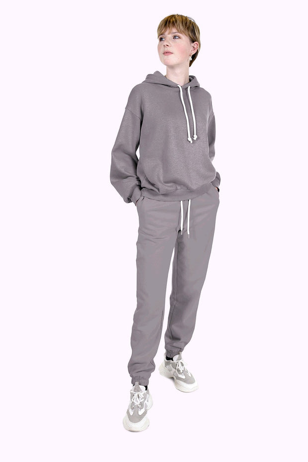 Jogging fabric Unicolour Grey