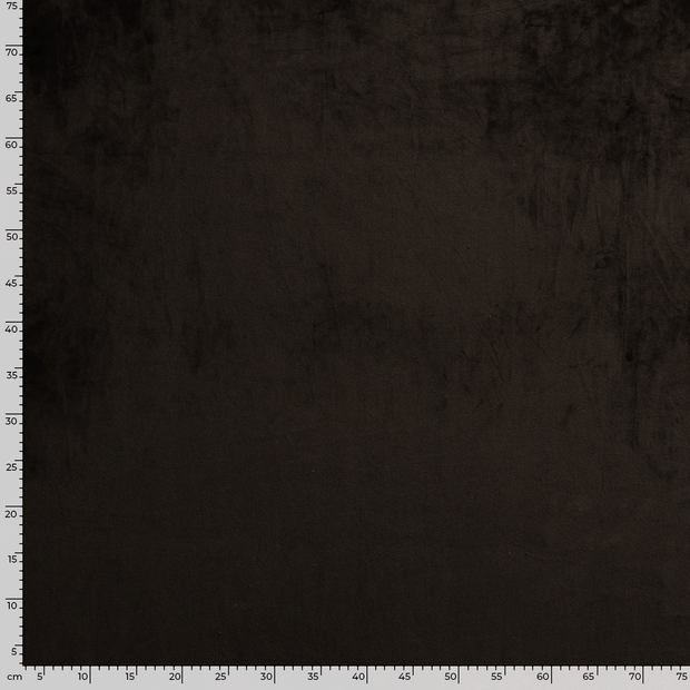 Velvet fabric Unicolour Dark Brown