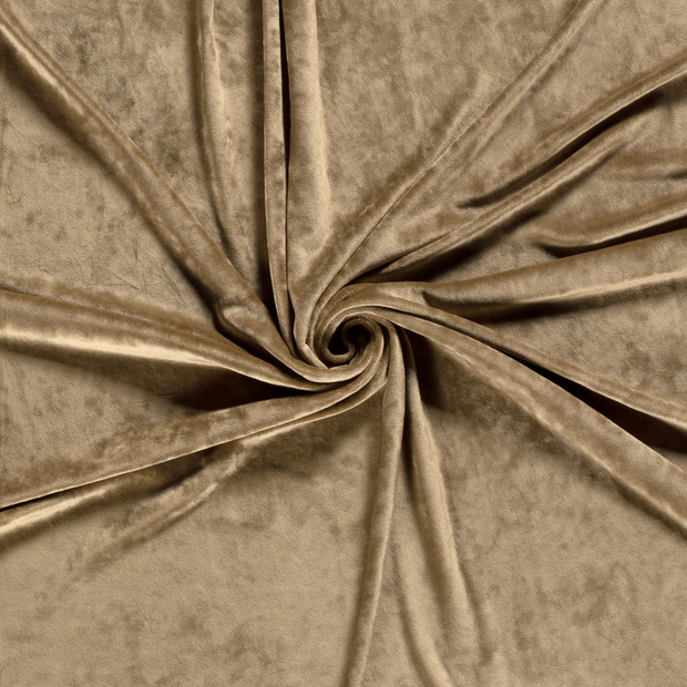 Velvet fabric Khaki Green 