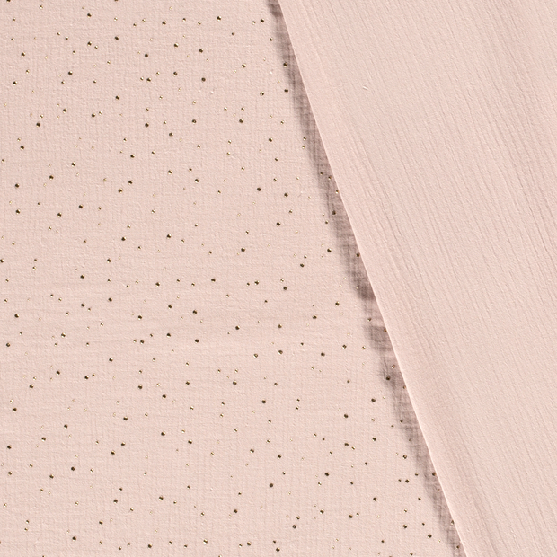 Double gaze tissu pois dew drops 