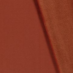 Alphen Fleece brushed Unicolour Brique
