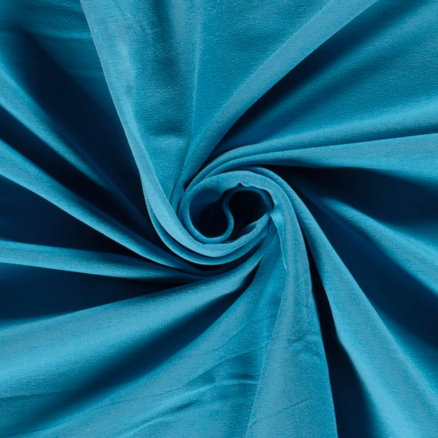French Terry fabric Unicolour Aqua