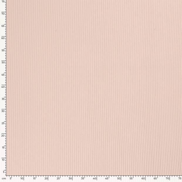 Rib Jersey fabric Unicolour Salmon