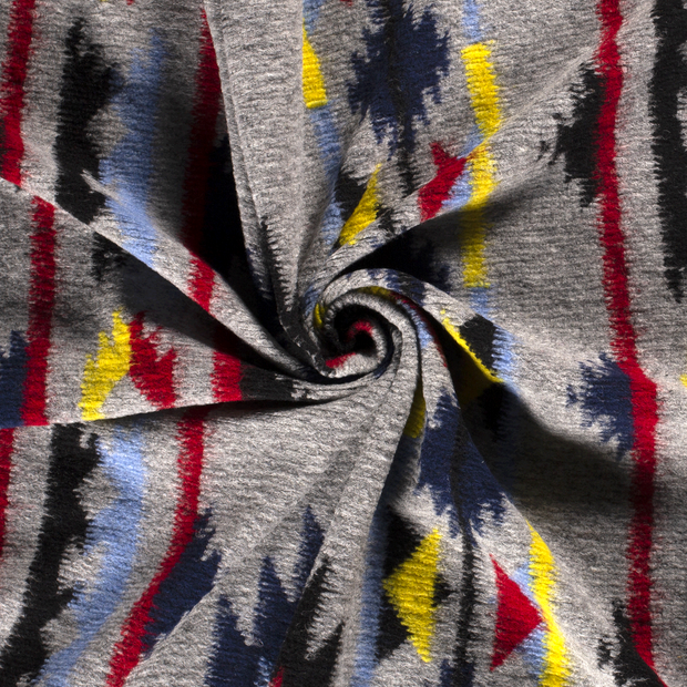 Heavy Knit fabrik Hellgrau gebürstet 